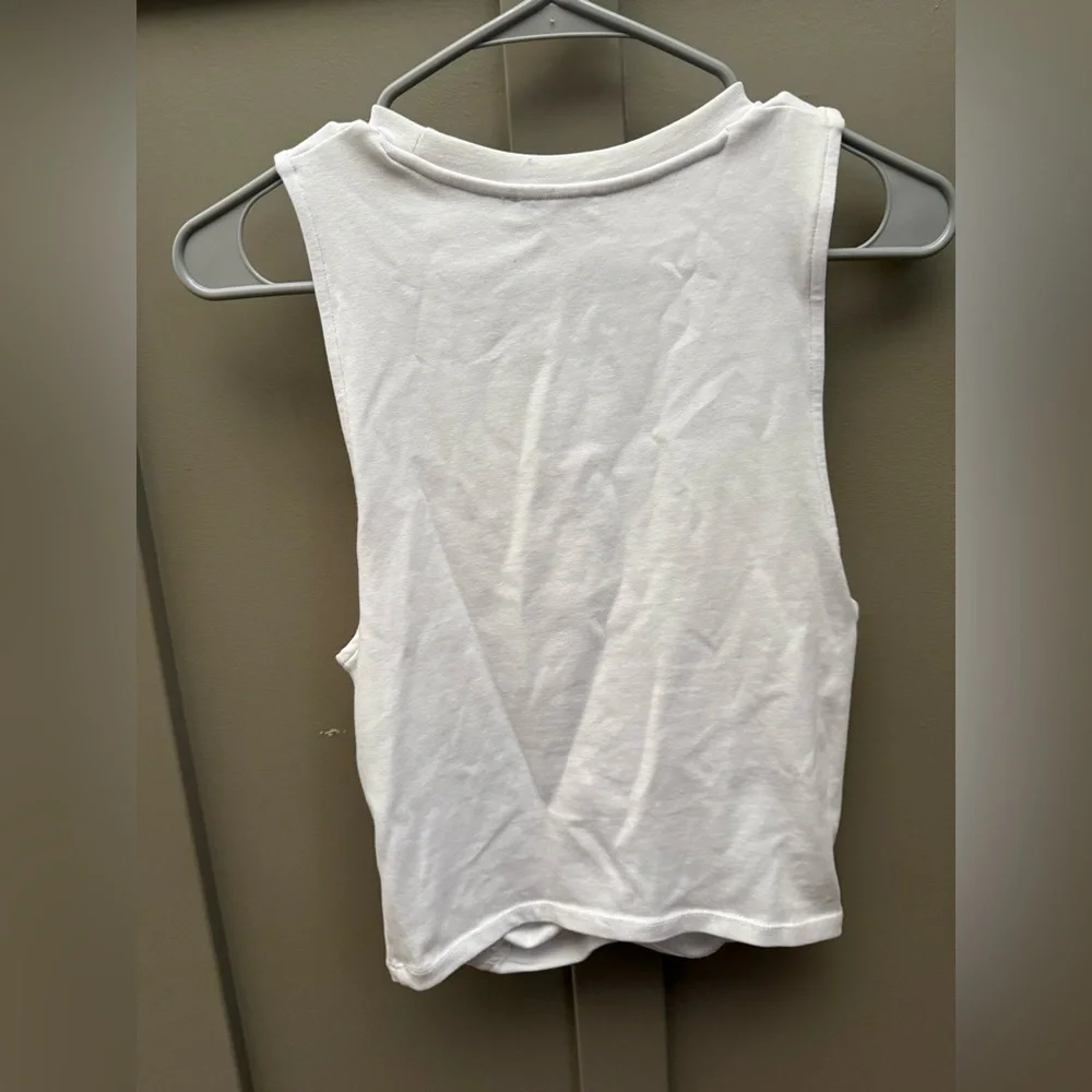Zara White Sleeveless Ruched Top - Picture 5 of 7